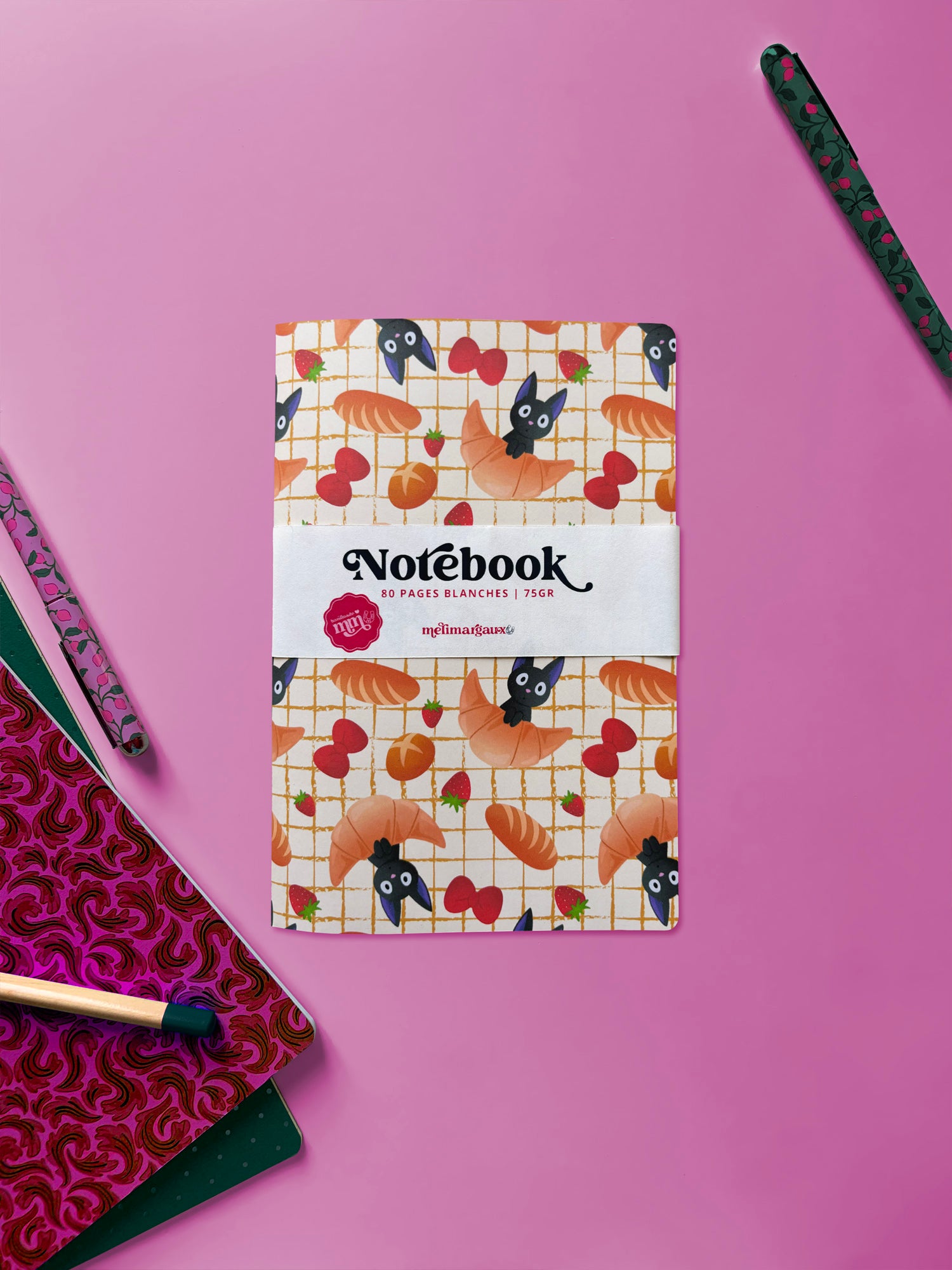 Chat noir boulanger | Carnet