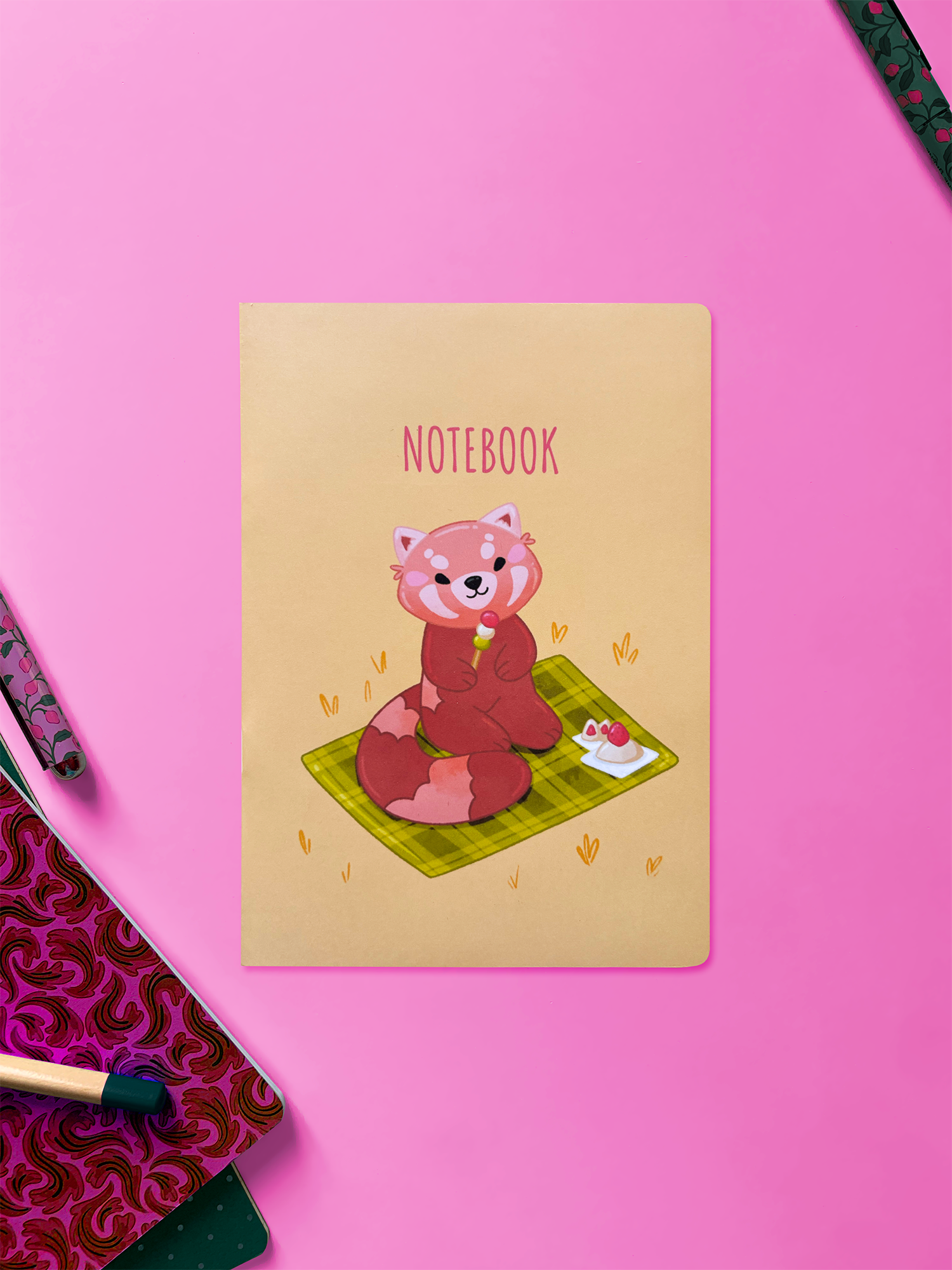 Pam le panda roux, pique-nique | Carnet