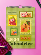 Carlos le Capybara | Calendrier 2026 FR