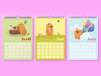 Carlos le Capybara | Calendrier 2026 FR