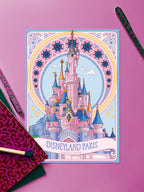 Château Disneyland Paris | Affiche, format A4, A5