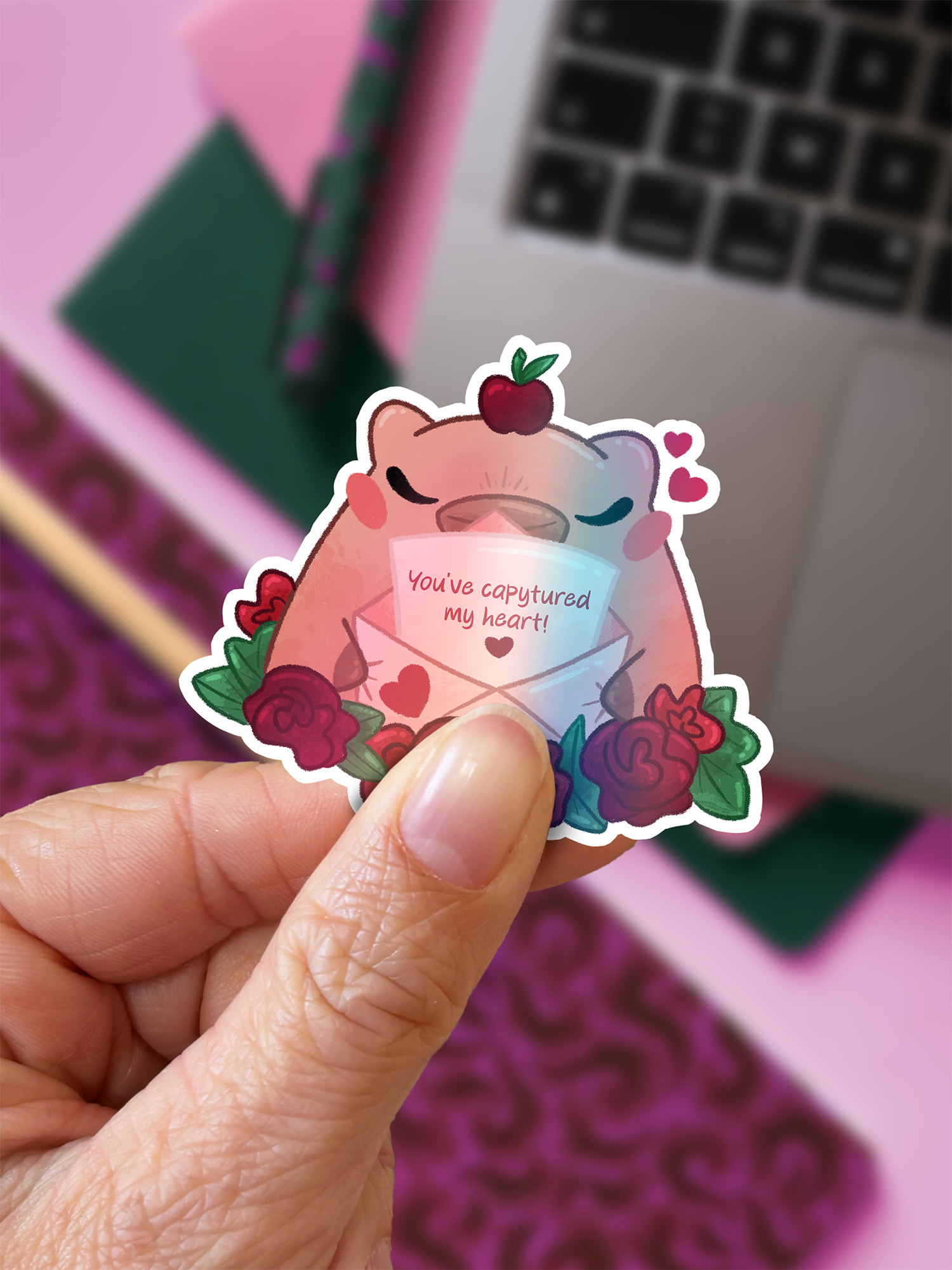 You’ve capytured my heart | Sticker holographique