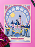 Disneyland Paris Castle | Poster, A4, A5 size