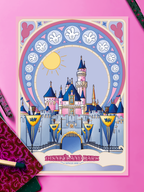 Château Disneyland Park Californie | Affiche, format A4, A5