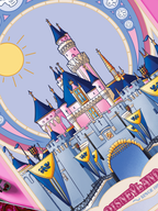 Château Disneyland Park Californie | Affiche, format A4, A5