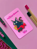 Chat noir boulanger, Le monde des Animes | Pin’s emaillé