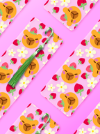 Tête capybara fraise | Marque-Page acrylique