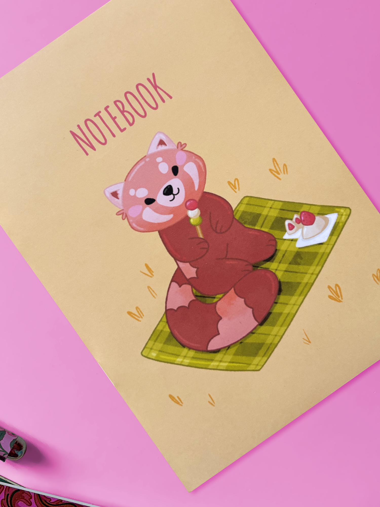 Pam le panda roux, pique-nique | Carnet