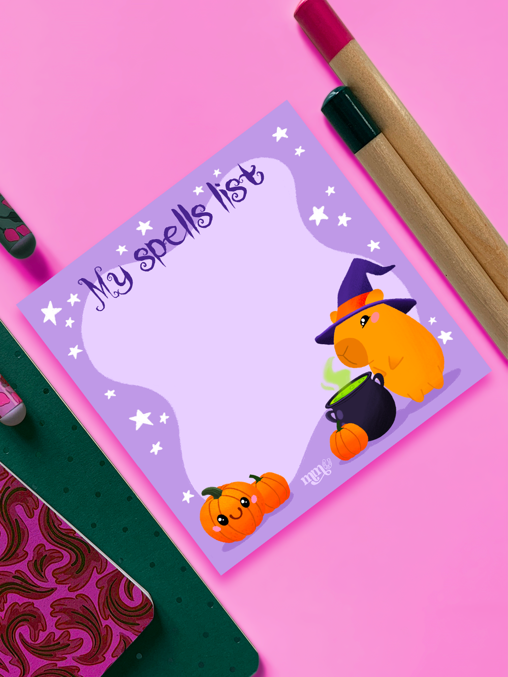 Capybarween | Bloc notes