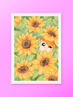 Le secret des Tournesols | Illustration A4
