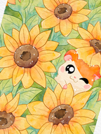 Le secret des Tournesols | Illustration A4