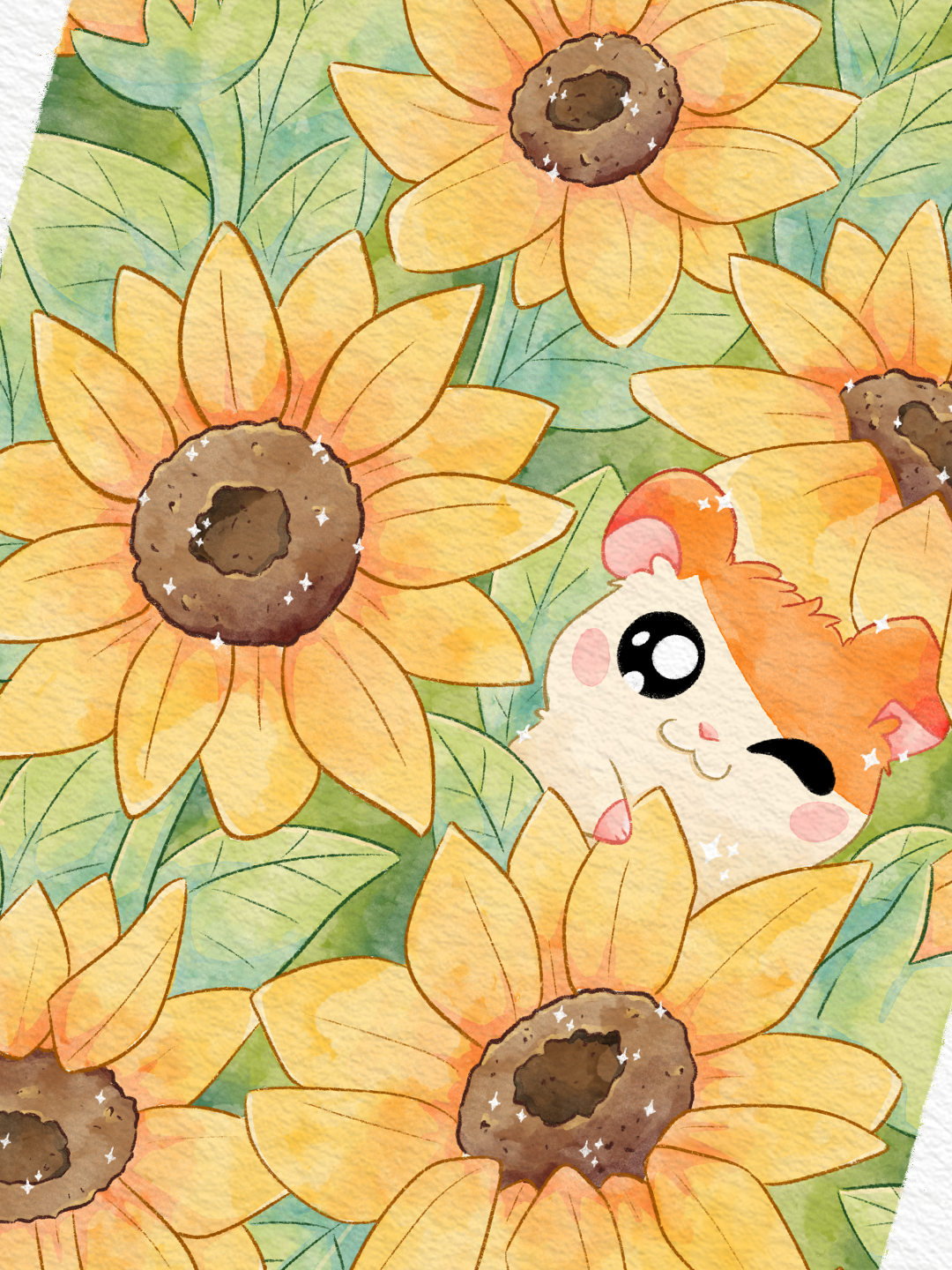 Le secret des Tournesols | Illustration A4