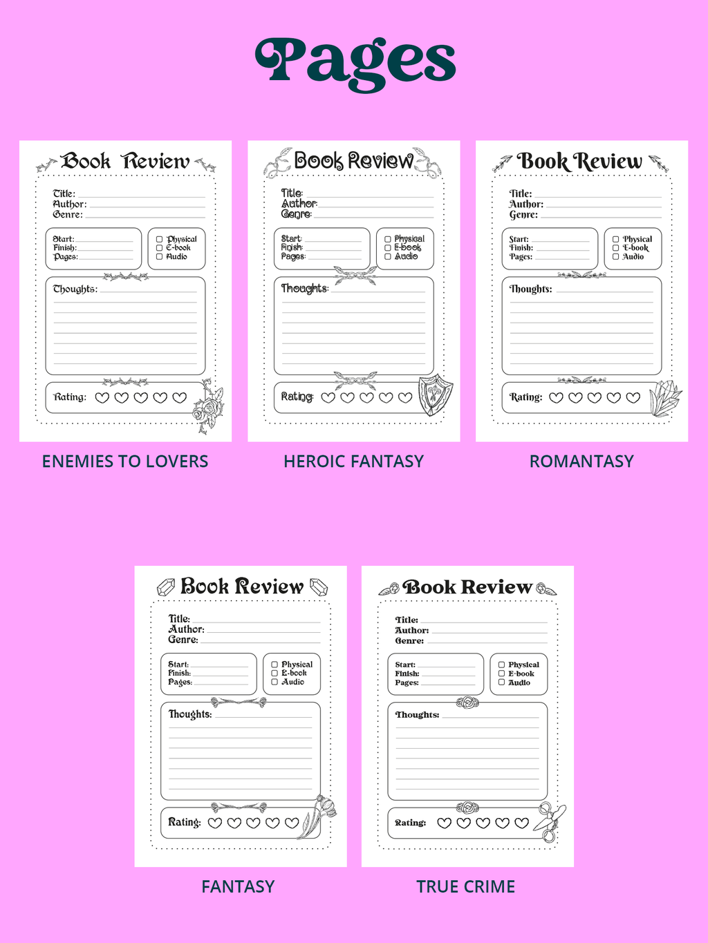 Voyage à travers les ères pour les lecteurs | Carnets de lecture "In my... Era"