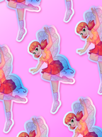 Fée des coquelicots | Sticker