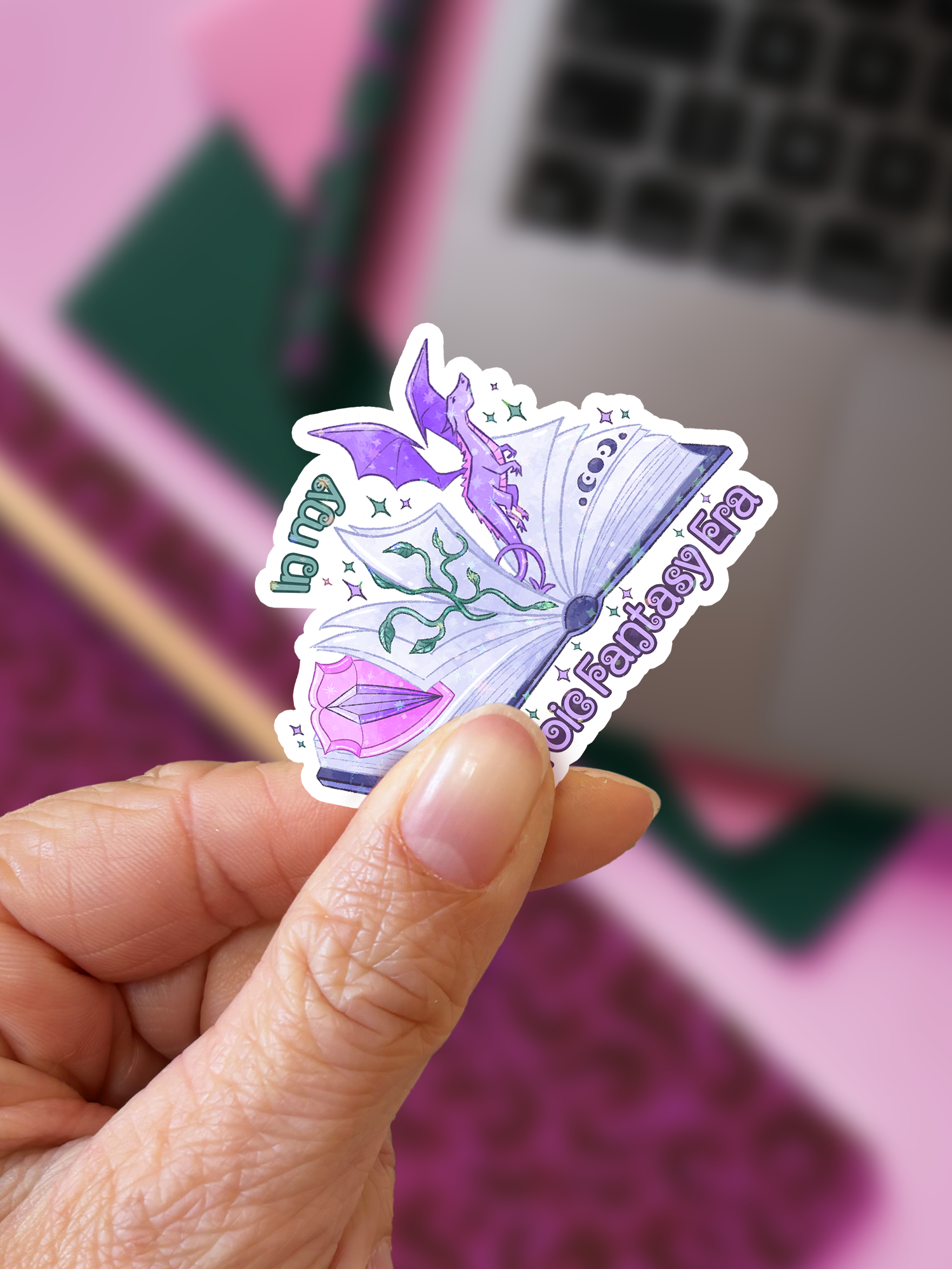 Voyage à travers les ères pour les lecteurs | Stickers holographiques "In my... Era"