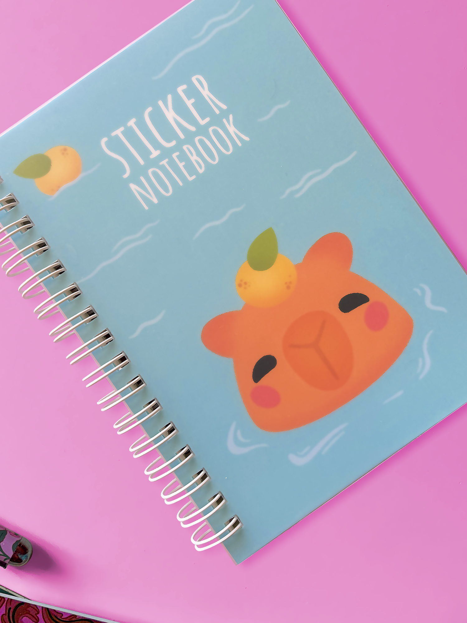 Capybara Onsen | Sticker Book, 50 Reusable Sheets