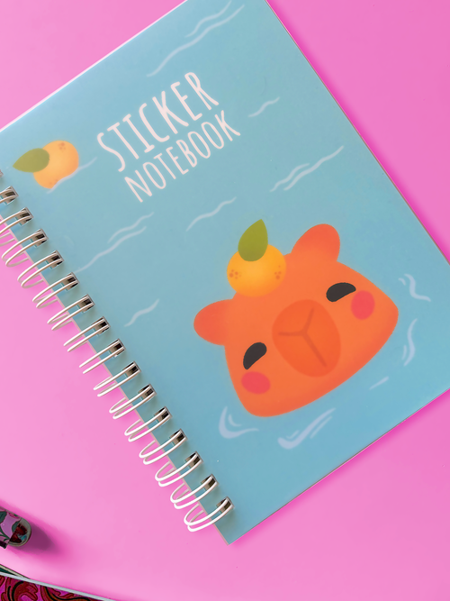 Capybara Onsen | Sticker Book, 50 Reusable Sheets
