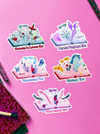 Voyage à travers les ères pour les lecteurs | Stickers holographiques "In my... Era"