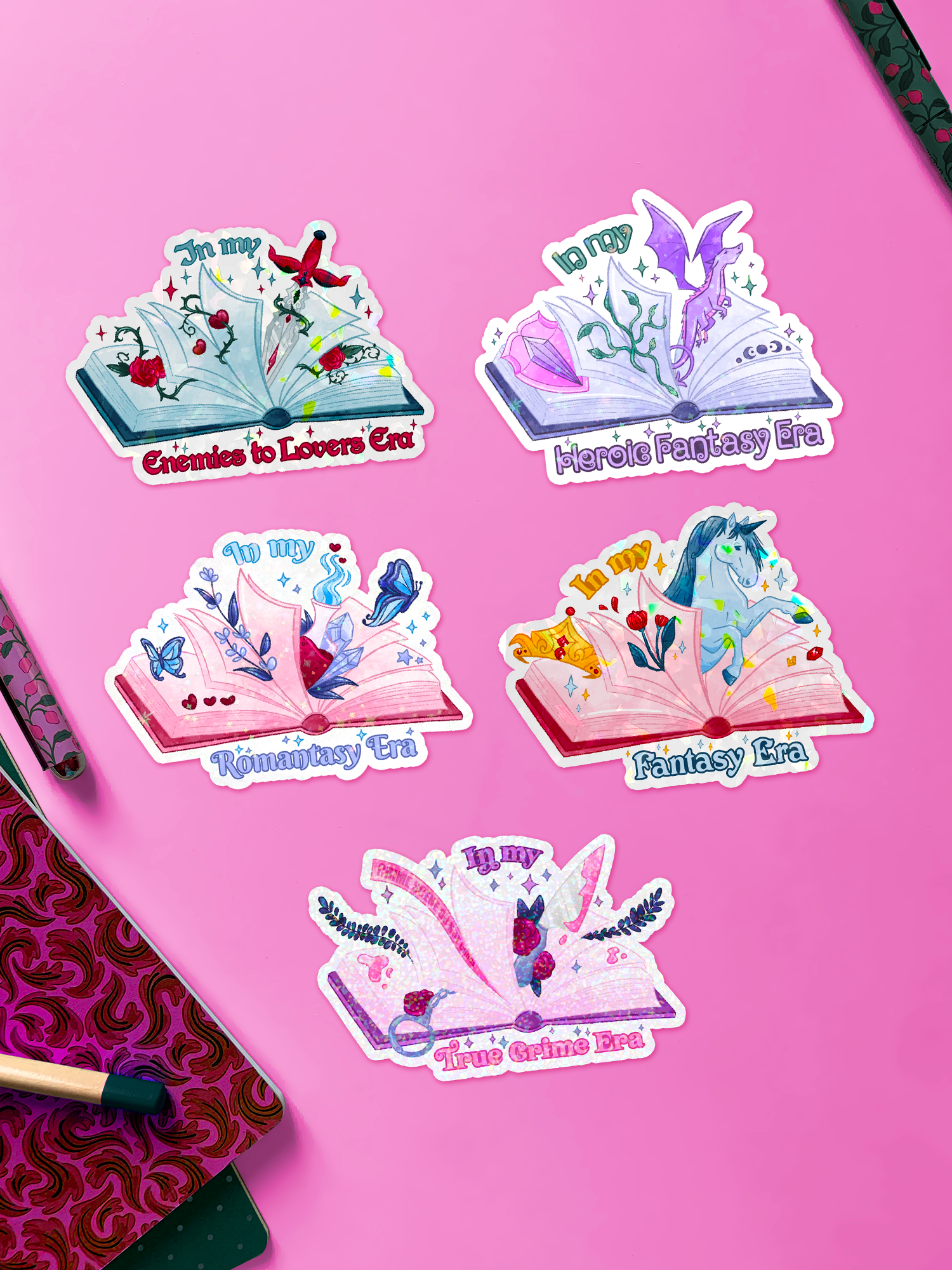 Voyage à travers les ères pour les lecteurs | Stickers holographiques "In my... Era"