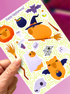 Happy Capybarween ! | Stickersheet