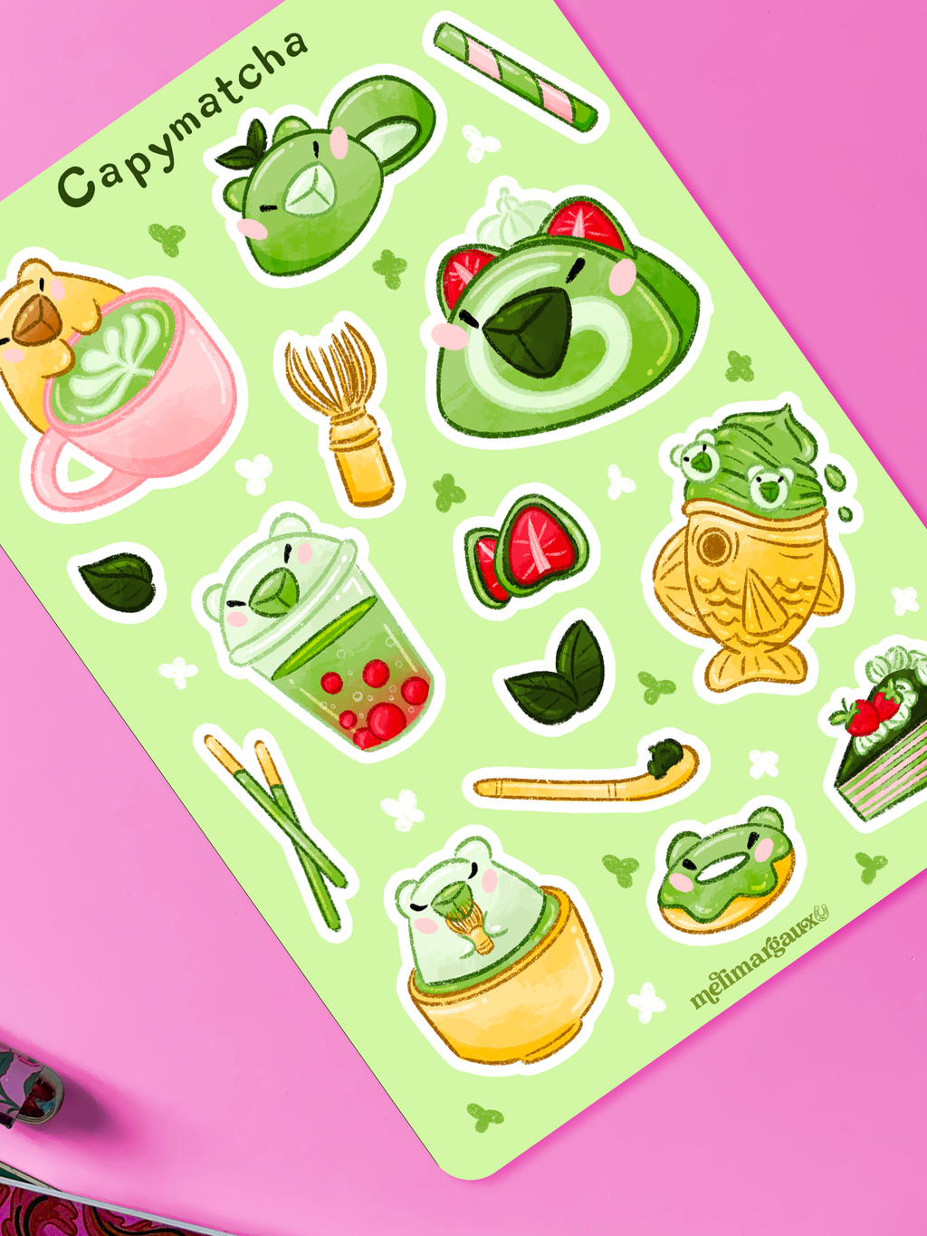 Capymatcha | Stickersheet