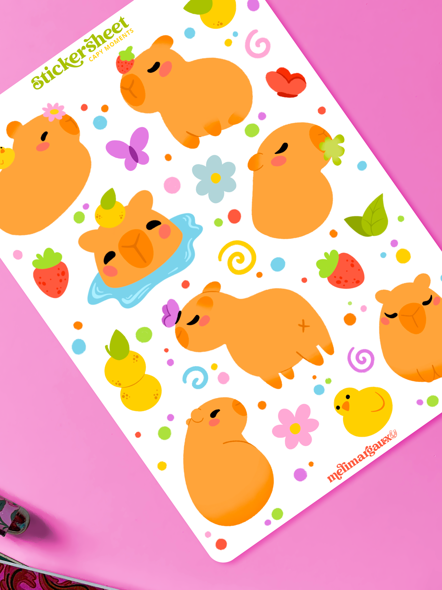 Capy moments | Stickersheet
