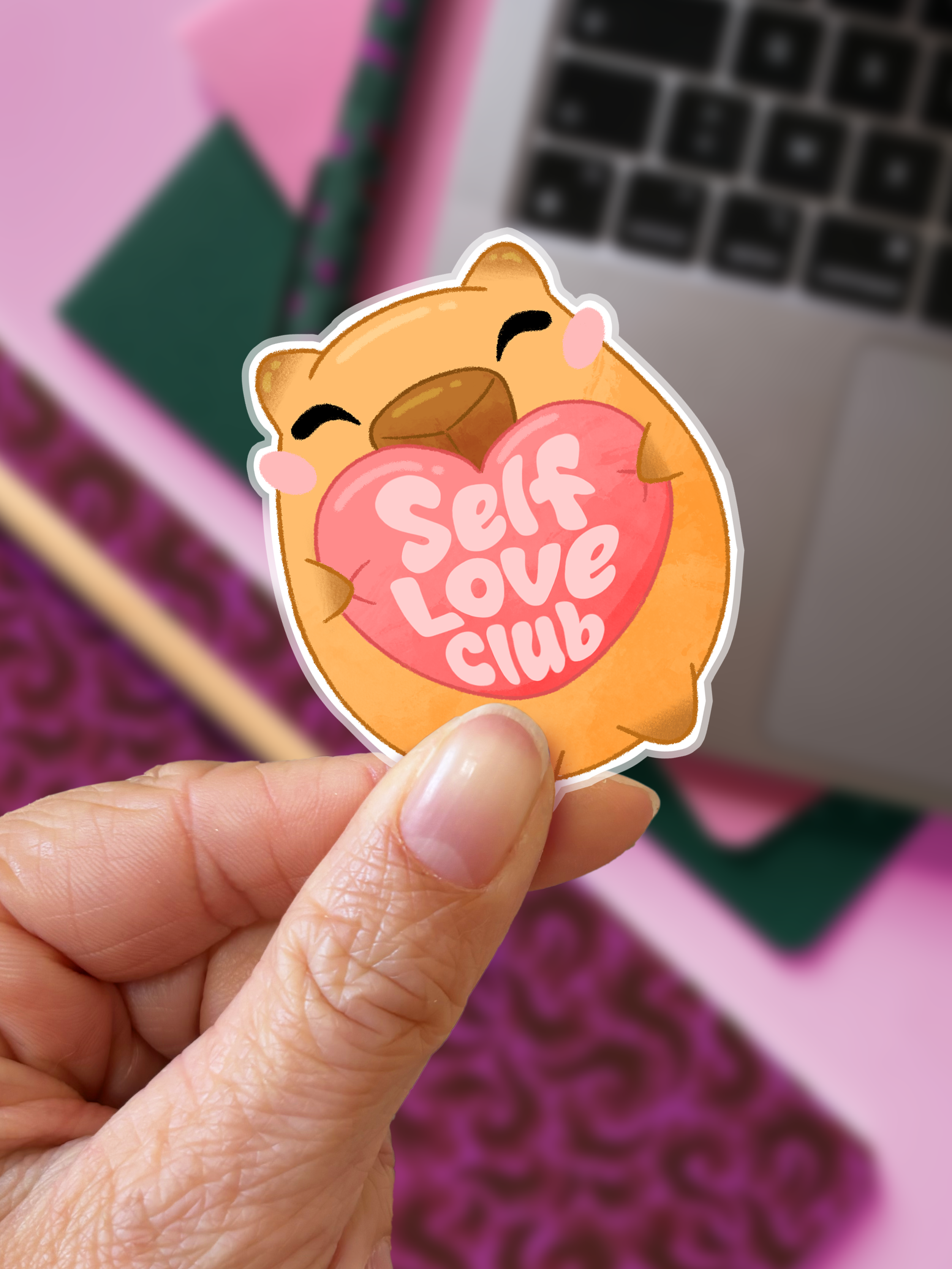 Capybara, Self love club | Sticker