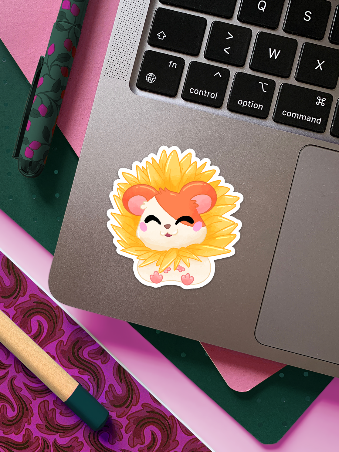 Hamtaro, fleur de tournesol | Sticker