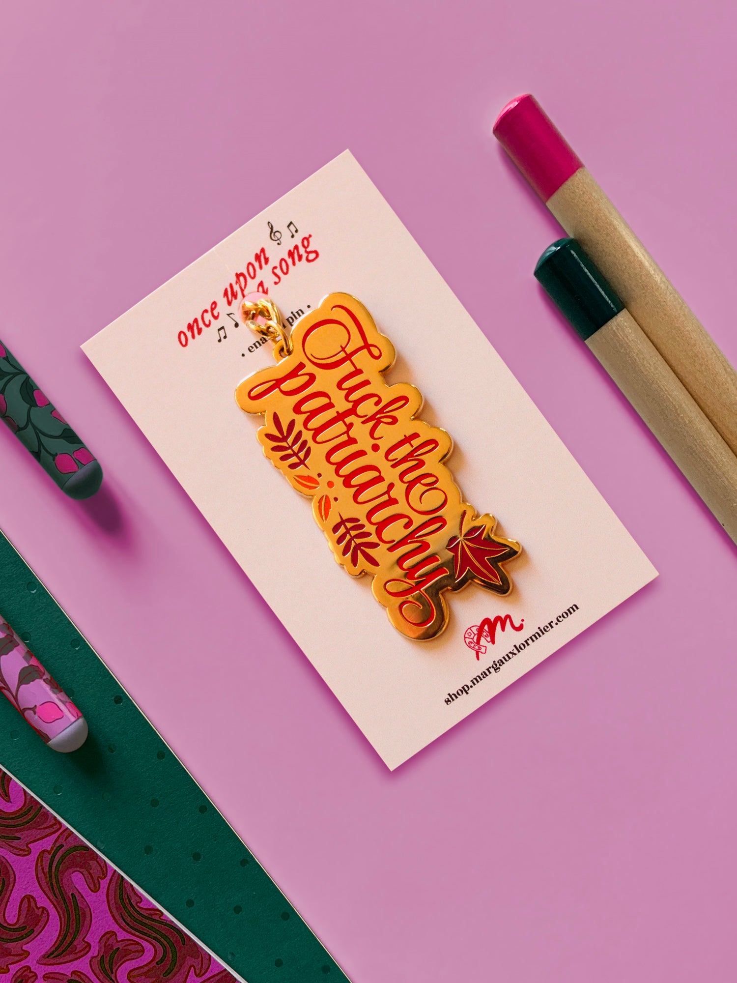Fuck the Patriarchy | Porte-clés émaillé