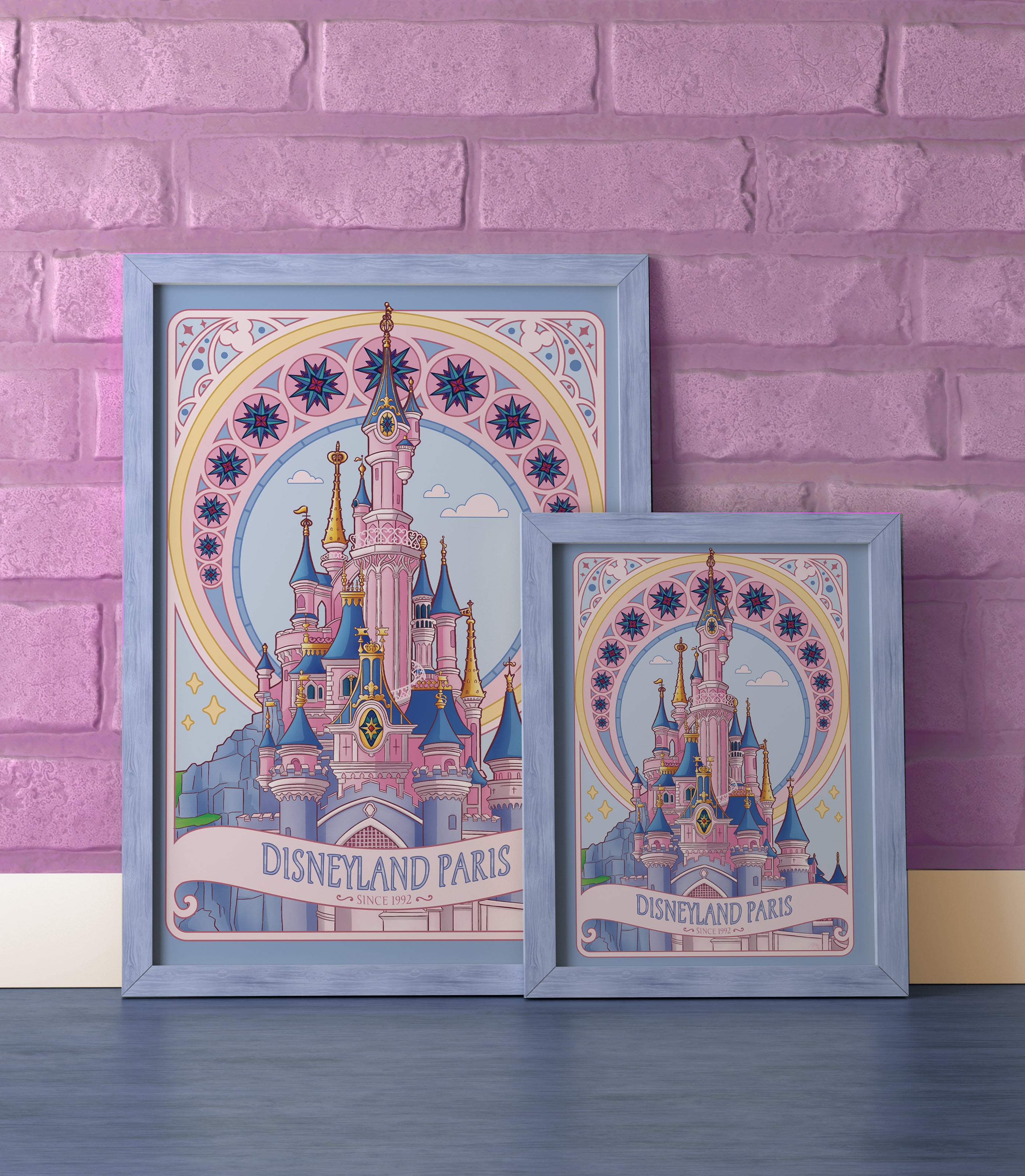 Château Disneyland Paris | Affiche, format A4, A5