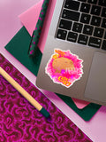 Don't worry, be Capy | Holographic sticker