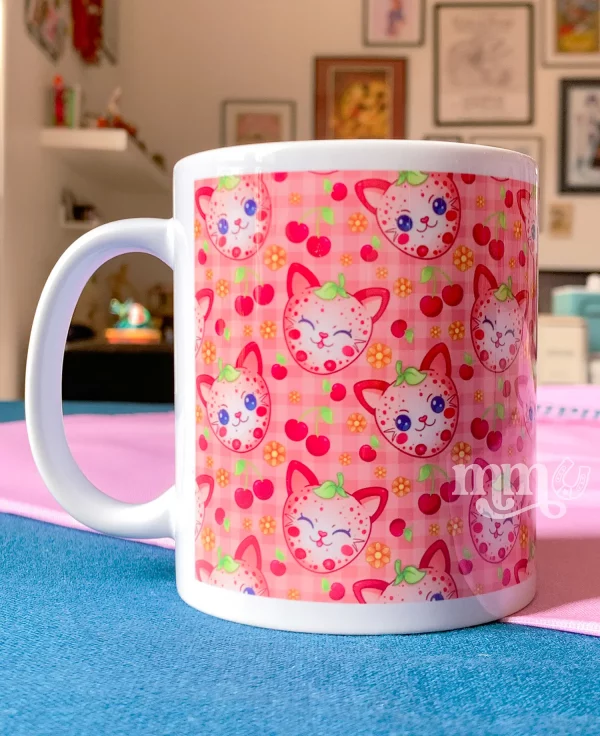 mug fraise chat 01